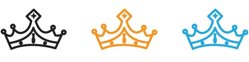 King logo set collection for web app ui vector