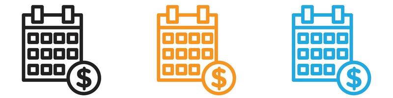 Payday logo set collection for web app ui vector
