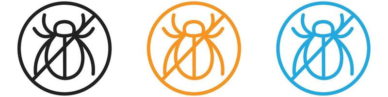 Pest control logo set collection for web app ui vector
