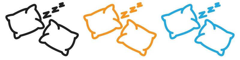 Pillow logo set collection for web app ui vector