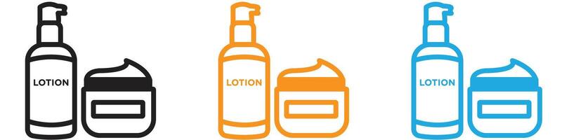 Skincare products logo set collection for web app ui vector