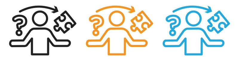 solution solve icon vector