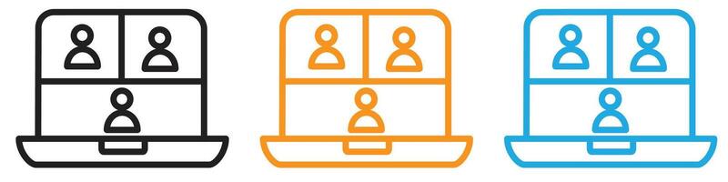 conference logo set collection for web app ui vector