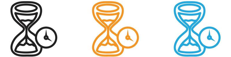 Wait logo set collection for web app ui vector