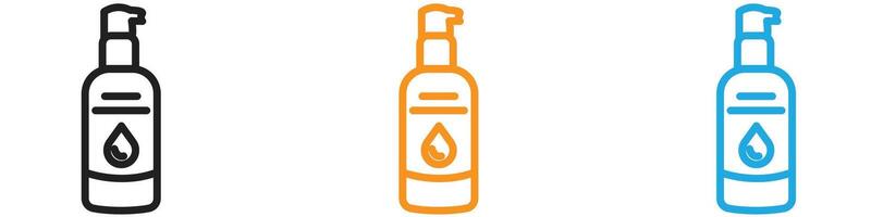 Water-based lubricant logo set collection for web app ui vector