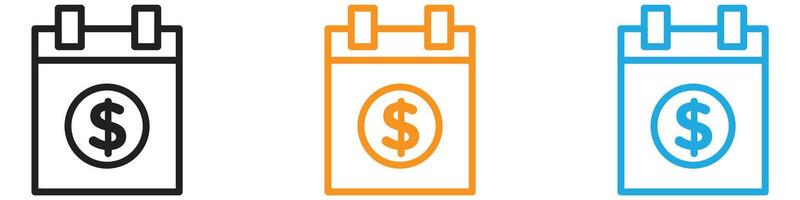 salary payday logo set collection for web app ui vector