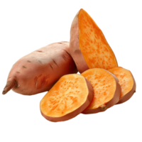 sweet potatoes on a transparent background png