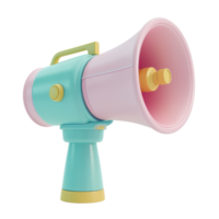 a colorful megaphone on a transparent background png