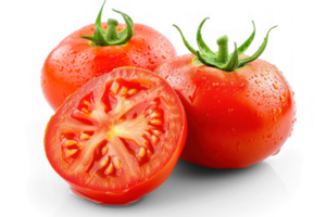 tomates em transparente fundo com água gotas em transparente fundo png