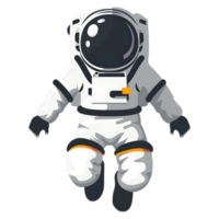 Astronaut colored flat icon against transparent background png