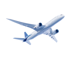 A high-resolution image depicts a flying airplane png