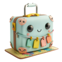 A Happy Suitcase Ready for Adventure png