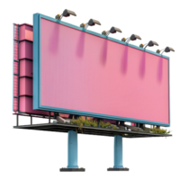 A Blank Canvas for Dreams A Pink Billboard Awaits Its Message png