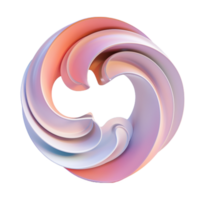 Abstract Swirls in Pastel Hues png