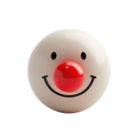 A Simple Smile With a Red Nose png