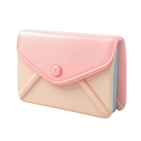 Pink Envelope With Button png