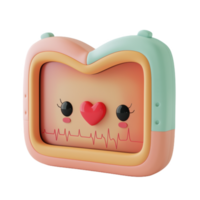 alegre corazón Velocidad monitor con un sonrisa png