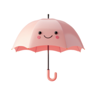 A Smiling Pink Umbrella's Cheerful Day png