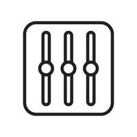 sound equalizer icon symbol vector