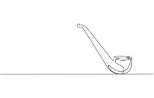 tobacco pipe smoking pipe illustration. Pro vector