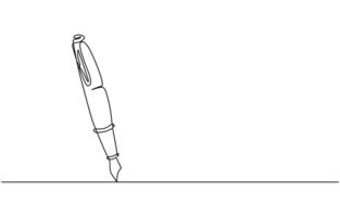Continuous one line art simple pencil sketch outline illustration vector