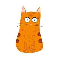 Ginger Cat Sitting vector