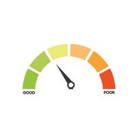 Illustration of Speedometer With Measuring Needle vector