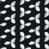nature elements, autumn leaves seamless pattern, leaves silhouette vector