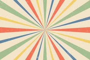 Rays Retro Background. 90s Vintage Background. vector