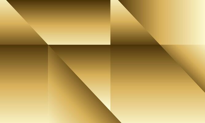 elegant 3d gold gradient geometric pattern background