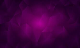 glowing purple triangle polygon pattern background vector