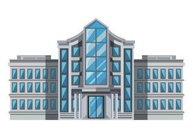 School Building Design illustration vector