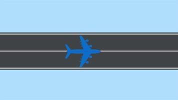 Illustration Of A Plane Landing On A Track 4k Animation is used as a learning about aviation video