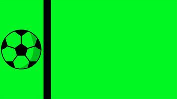 Ball Crossing the Line 4k Animation is suitable for use for explaining, presenting, learning about sports video
