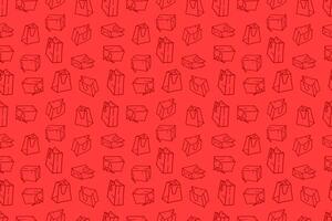 doodle shopping bag seamless pattern. Shopping Bag Doodle pattern background. Shopping Bag Pattern in Doodle Style. paper shopping bag pattern background. paper bag pattern background. vector