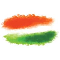 Tricolor brush splash india independence day design vector