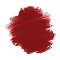 Abstract dark red watercolor brush stroke on white background vector