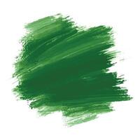 Abstract green watercolor brush stroke on white background vector
