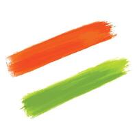 India independence day background with tricolor brush stroke design vector