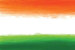 Indian flag theme independence day watercolor texture background vector