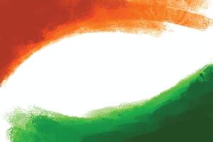Tricolor indian flag theme wave texture ibackground vector