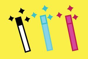 magic stick icon design vector