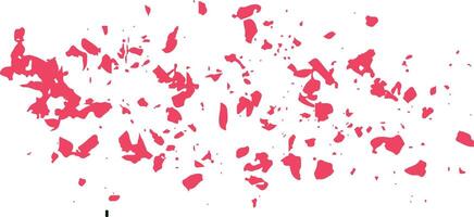 red paper collection splash vector