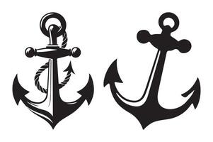 Anchor Silhouette in Format vector