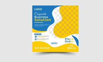 Creative Social Media banner Design, Business Social Media Post Template, Web Banner vector