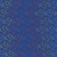 Cute sea and ocean cartoon crab sketch pattern. Seamless pattern background with underwater 2d vector