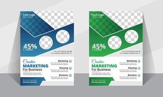 Modern vactor corporate flyer layout template design or leaflet illustration vector