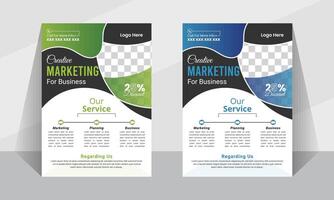 Modern vactor corporate flyer layout template design or leaflet illustration vector