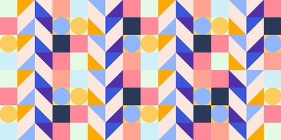 Seamless Geometric pattern. color geometric seamless pattern designs suitable for Backgrounds, Interiors, Textiles, Tiles, Wallpapers, Printing, Textures, Fabrics, Cover, etc. EPS 10 vector