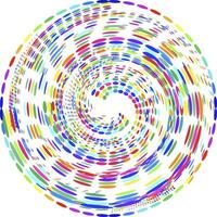 gradient swirling spiral of various colored dots, speed concept vector